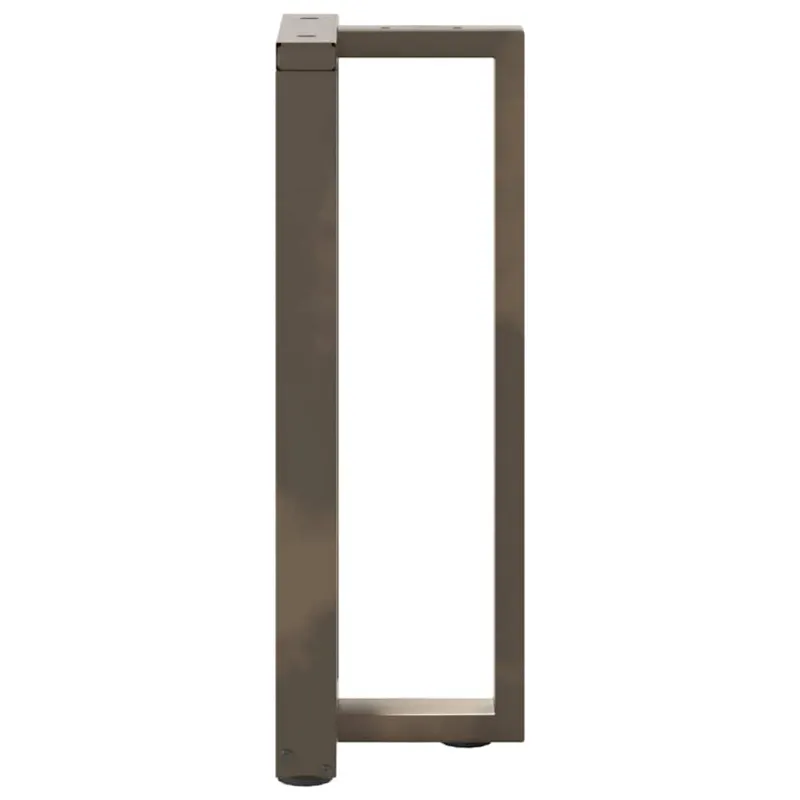 Konsolinio staliuko kojelės, T formos, 2 vnt., juodos, 25x28x(72-73) cm, plienas