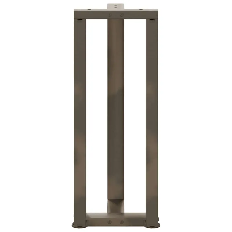 Konsolinio staliuko kojelės, T formos, 2 vnt., juodos, 25x28x(72-73) cm, plienas