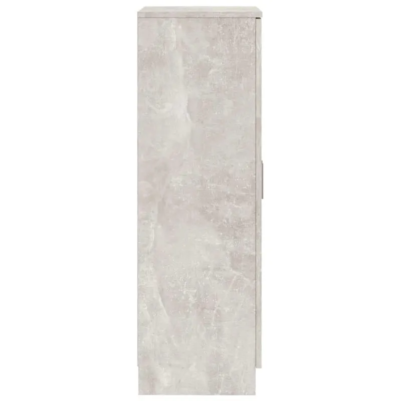 Spintelė batams, betono pilka, 55x35x108cm, apdirbta mediena
