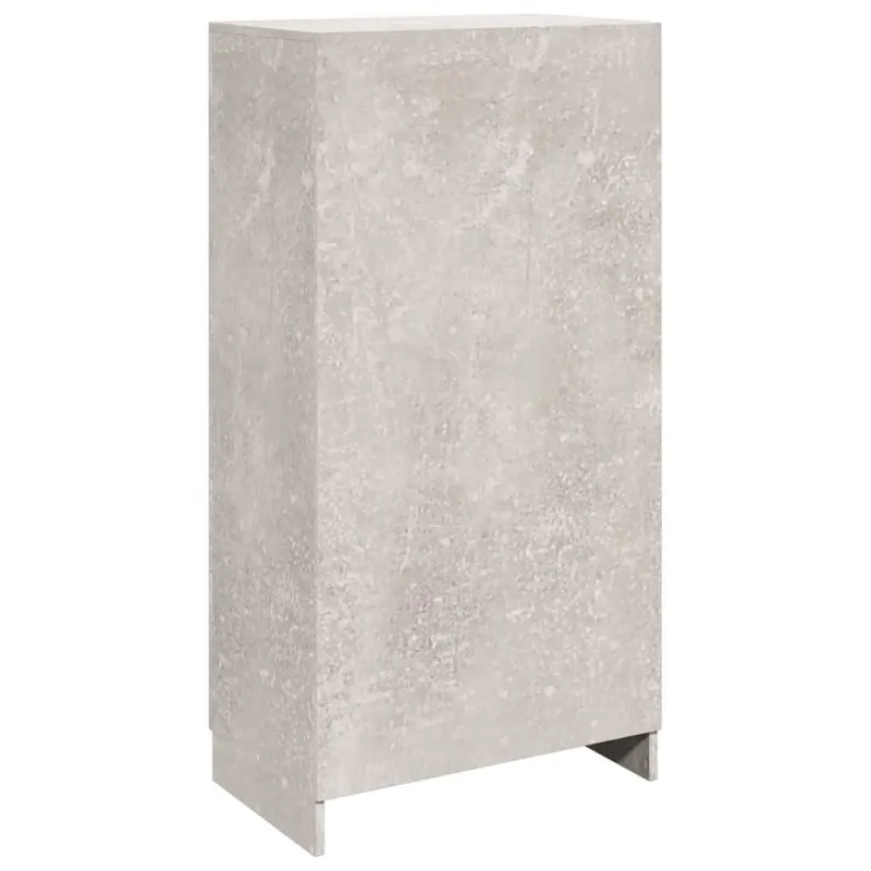Spintelė batams, betono pilka, 55x35x108cm, apdirbta mediena