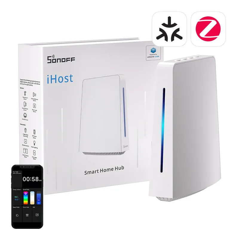 Bramka iHost Hub WiFi, ZigBee, Bluetooth, Matter SONOFF AIBridge-26, 4GB, LAN universal
