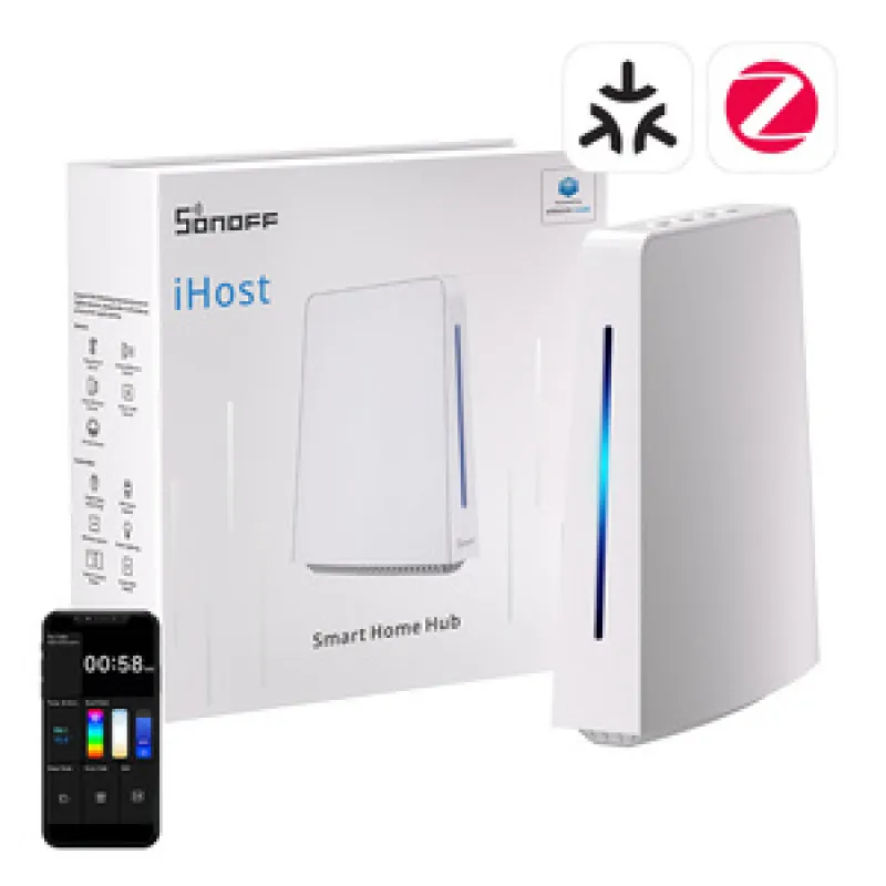 Bramka iHost Hub WiFi, ZigBee, Bluetooth, Matter SONOFF AIBridge-26, 4GB, LAN universal