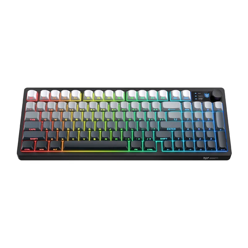 Onikuma MT902 2.4G Gaming Keyboard (Black and White Gradient) universal