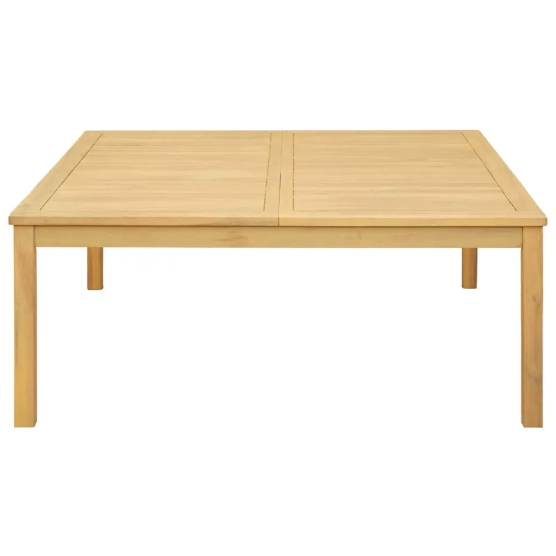 Kahvila- ja sohvapöytä Vaalea akatsiakuori 110 x 110 x 45 cm
