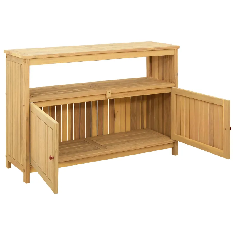 Sodo konsolipöytä Vaaleat akasiapuut 110 x 35 x 75 cm