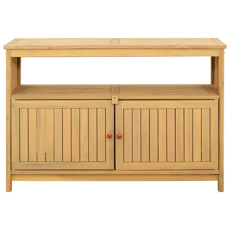 Sodo konsolipöytä Vaaleat akasiapuut 110 x 35 x 75 cm