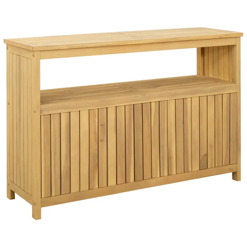 Sodo konsolipöytä Vaaleat akasiapuut 110 x 35 x 75 cm