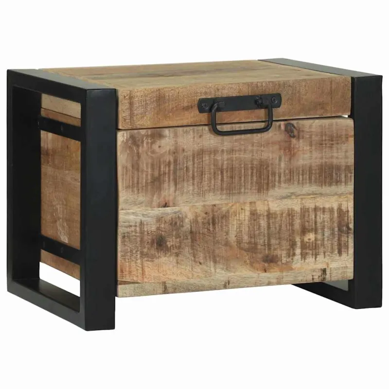 Saugojimo dėžės Ruda 40 x 30 x 30 cm Mango medienos masyvas