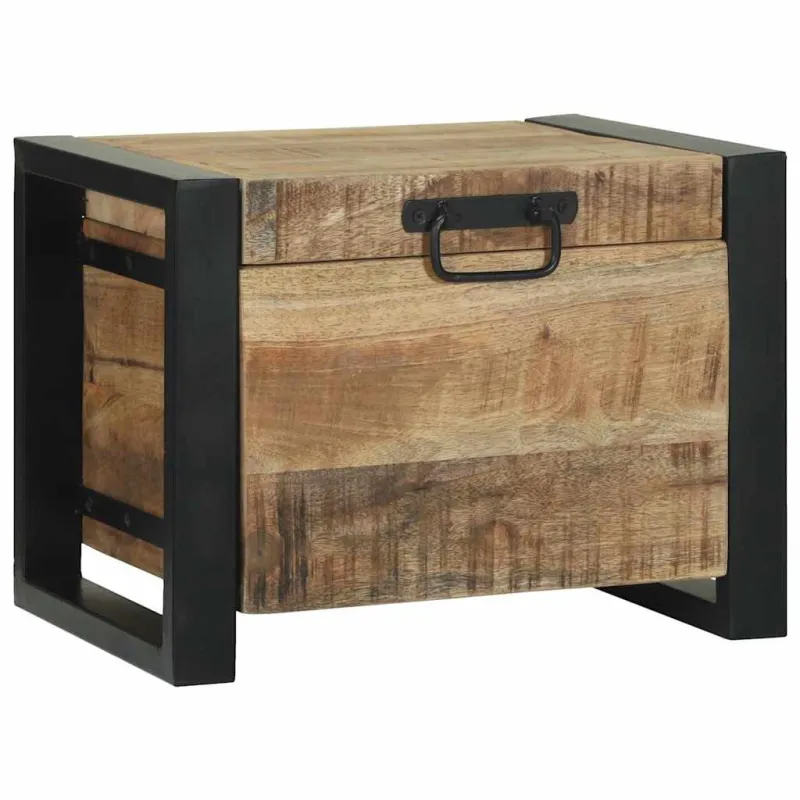 Saugojimo dėžės Ruda 40 x 30 x 30 cm Mango medienos masyvas