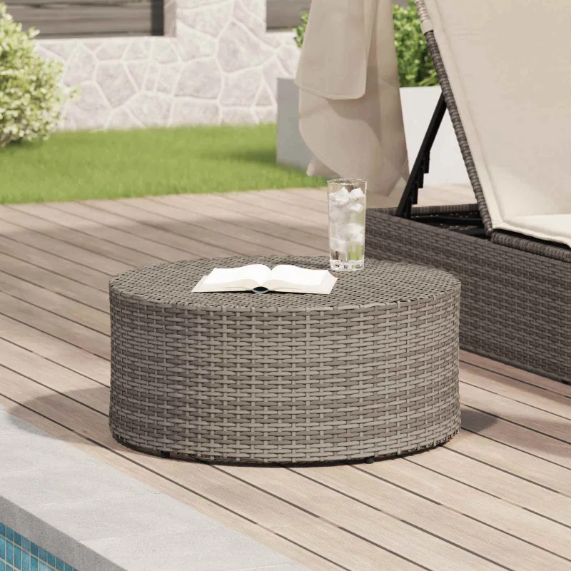 Lauko kahvikalusto Pilkullinen Ø 68 x 30 cm polyrattanu