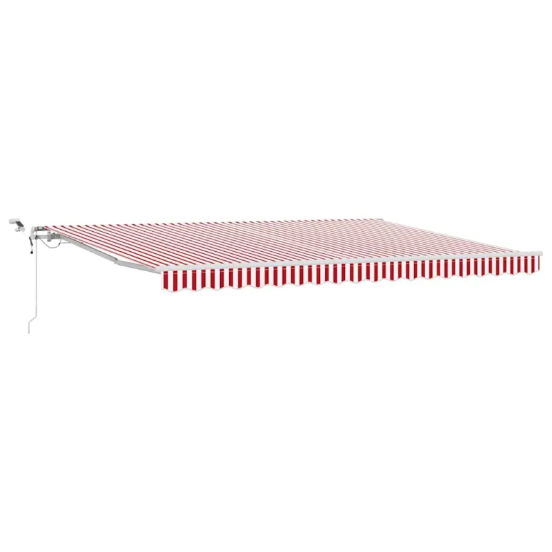 Ištraukiama markizė Raudona ir balta 450 × 350 cm