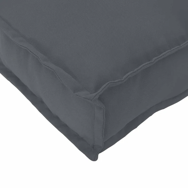Sofos komplektas 2 pcs Antracitas Kietos akacijos mediena