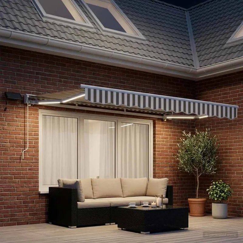 Rankinis markizės rėmas su LED 2,5 x 2 m