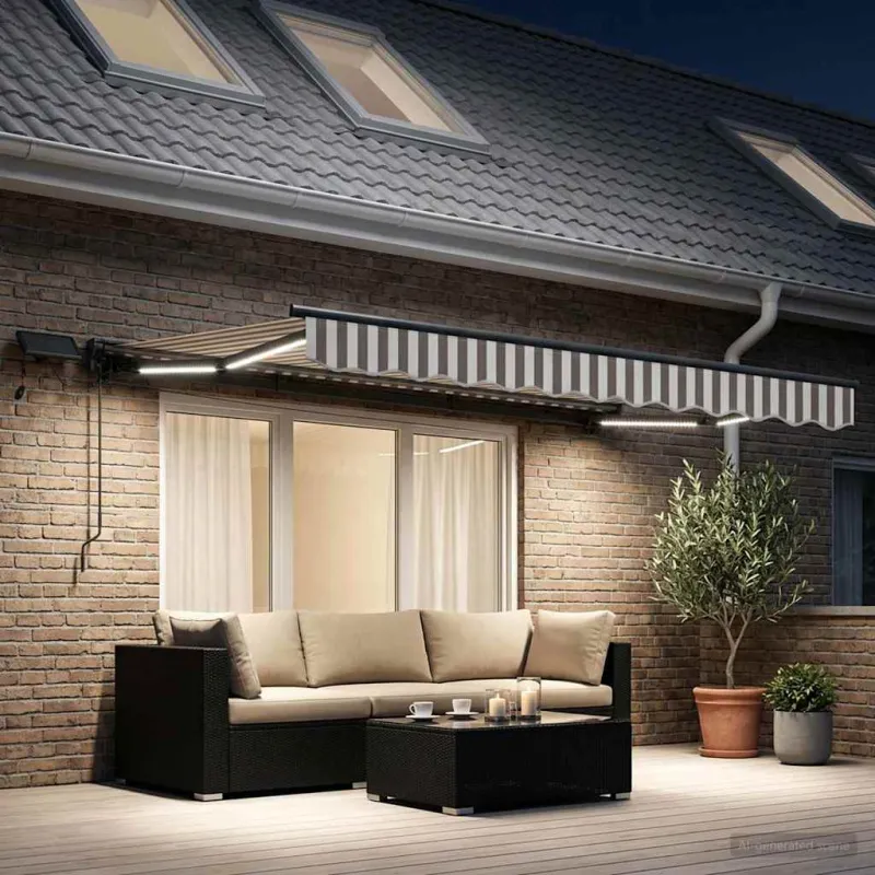 Rankinis markizės rėmas su LED 2,5 x 2 m