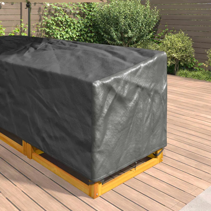 Baldų uždangalas Juodas 250 x 180 x 80 cm 210D Oksfordo audinys