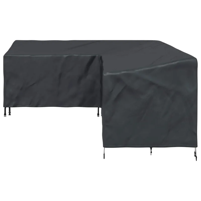 Baldų uždangalas Juodas 250 x 180 x 80 cm 210D Oksfordo audinys