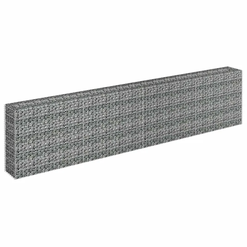 Gabiono vazonas, 360x30x90cm, galvanizuotas plienas, aukštas
