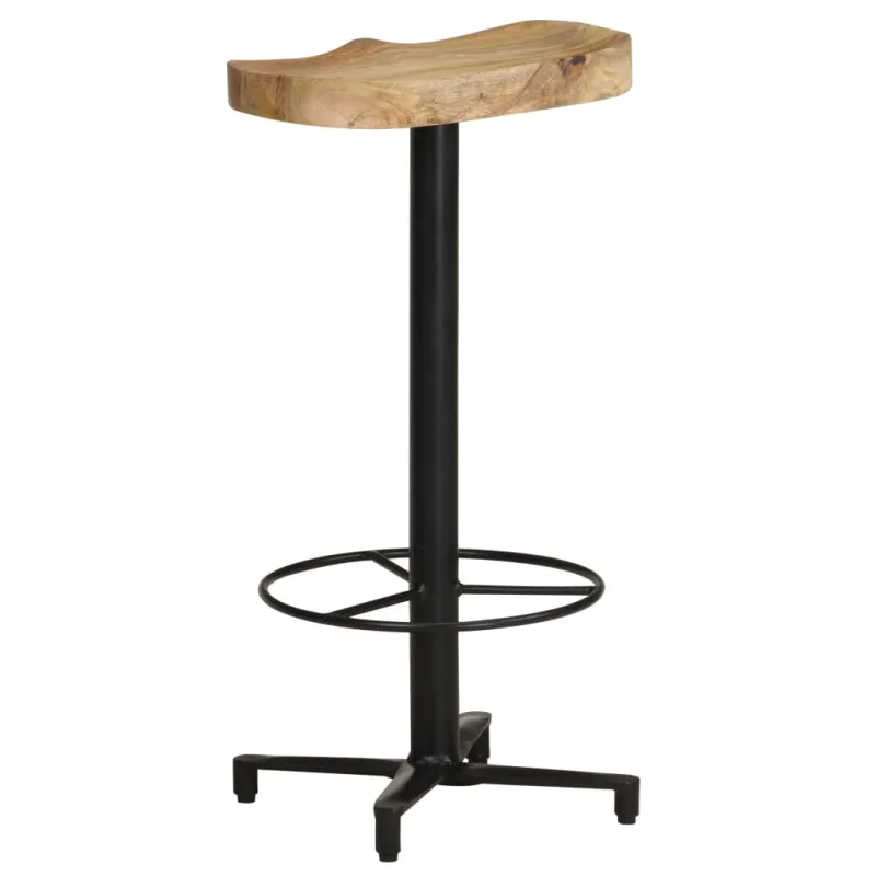 Baro taburetės, 2vnt., 76cm, mango medienos masyvas