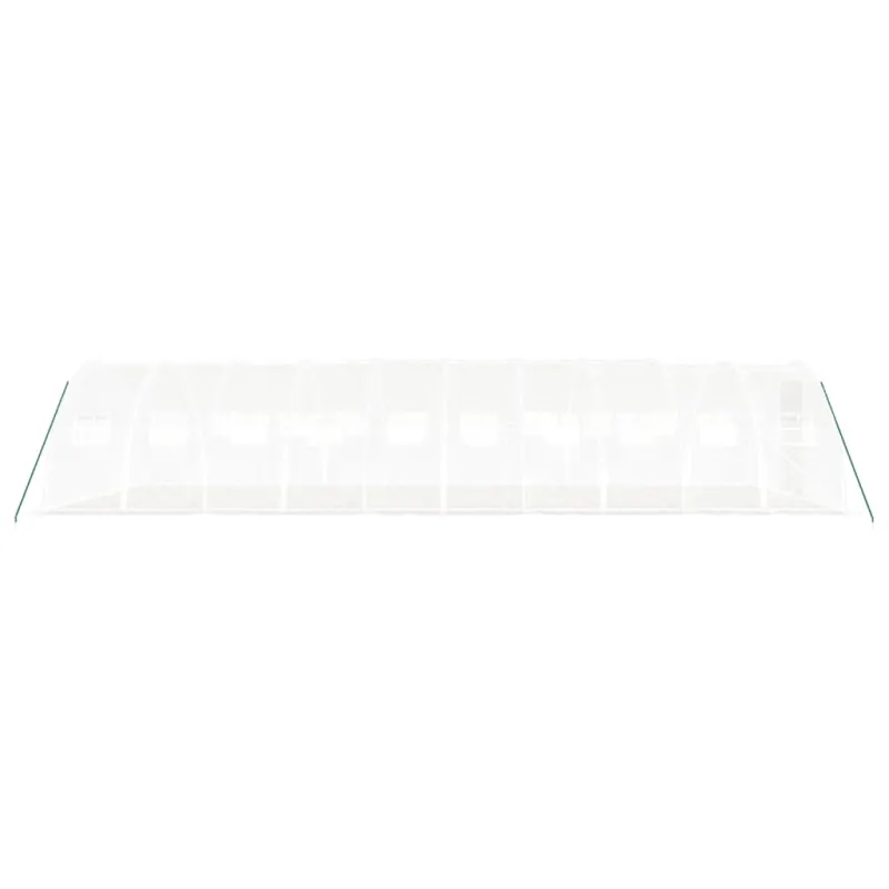 Šiltnamis su plieno rėmu, baltos spalvos, 10x4x2m, 40m²