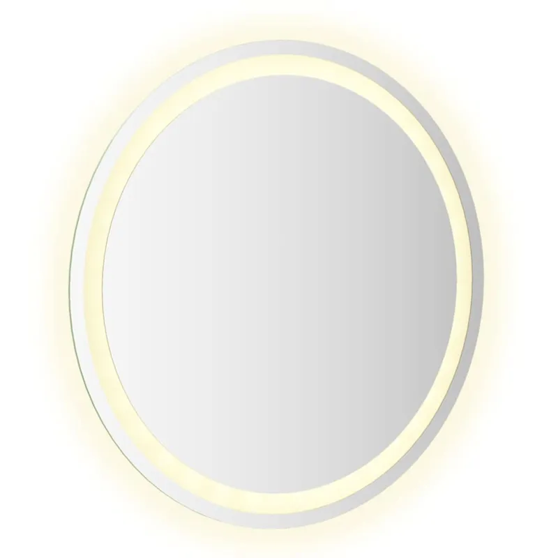 Vonios kambario veidrodis su LED, 60cm, apskritas