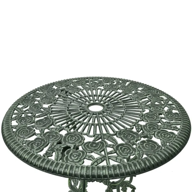Bistrokalustekokoonpano, 3D, alumiinia, vihreä