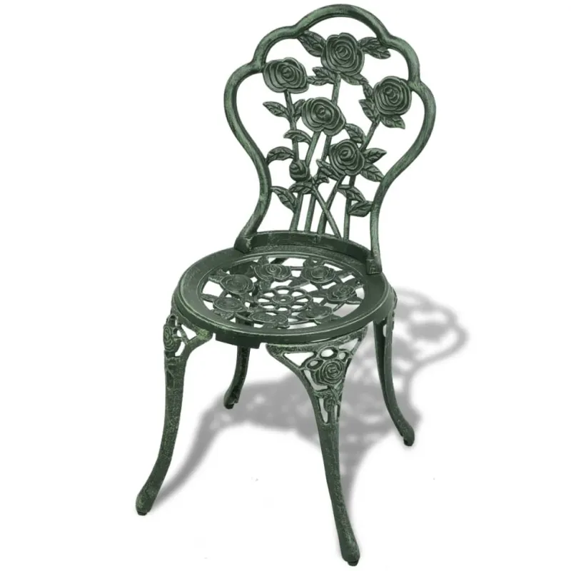 Bistrokalustekokoonpano, 3D, alumiinia, vihreä