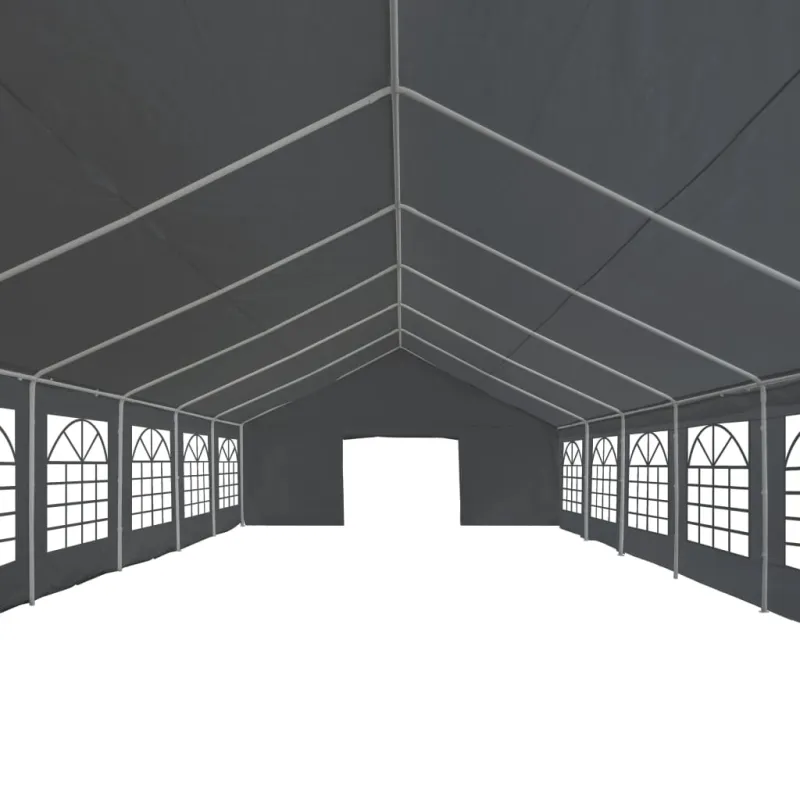 Proginė palapinė, PE, 6x12m, pilka
