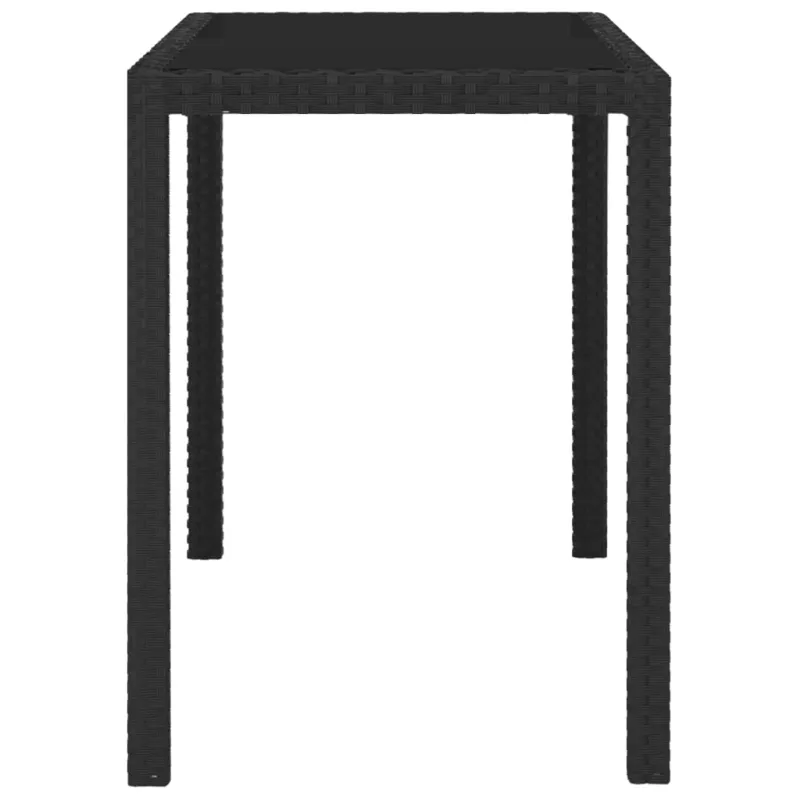 Lauko ruokailukompletti, 11 osaa, musta, polyratasta