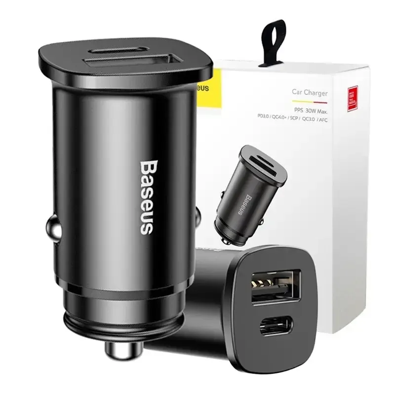 Baseus Square autoriba PPS QC4.0 / PD3.0 5A 30W (must) universaalne