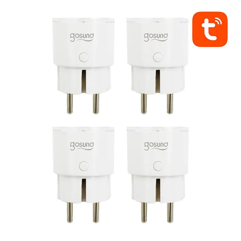 Nutipistik WiFi Gosund SP111 3680W 16A, Tuya 4-pakk universaalne