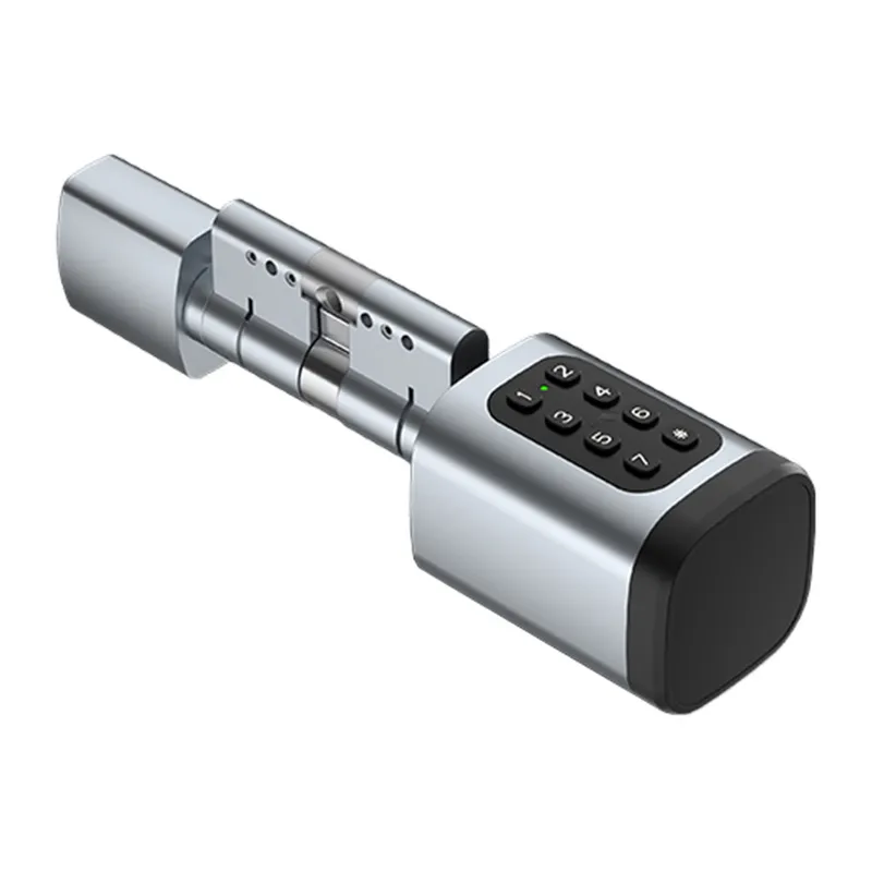 Avatto SDL-V1-S60 60 mm hopea digitaalinen lukonsylinteri universaali