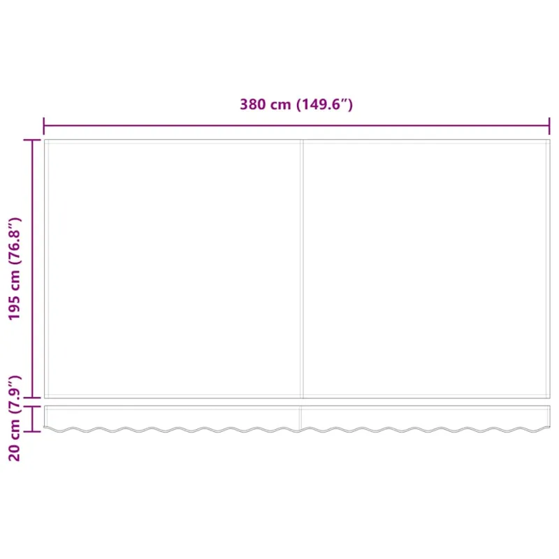 Ištraukiama markizė Smėlio 400 x 200 cm audinys