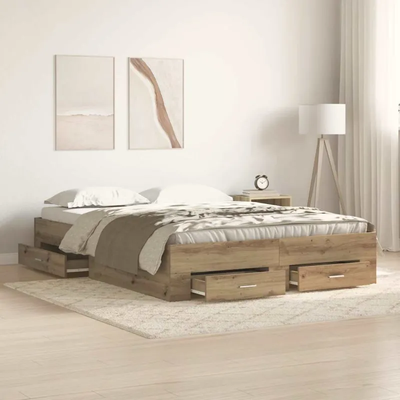 Lovos rėmas Amatininkų ąžuolas 160 x 200 cm Apdirbta mediena