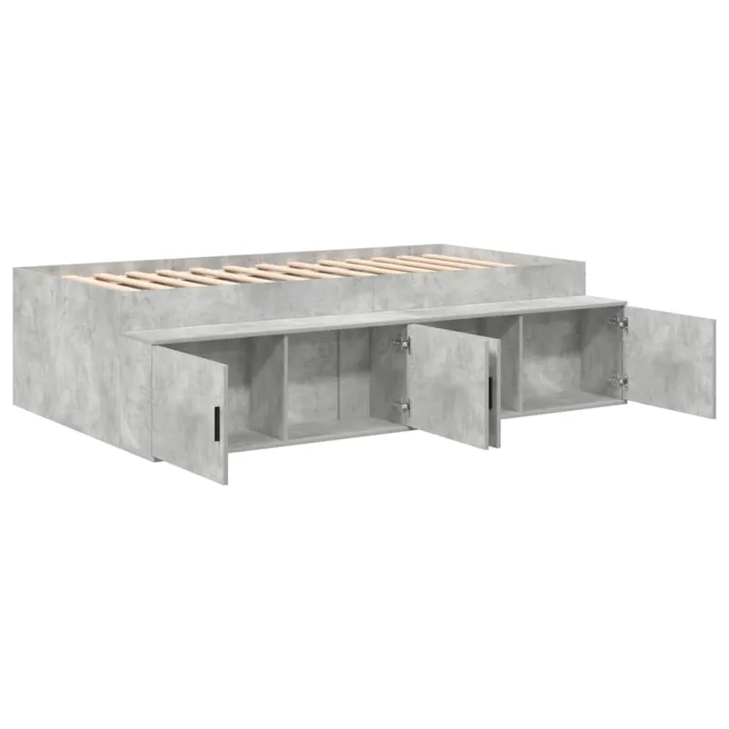 Lovos rėmas Betono pilka 100 x 200 cm Apdirbta mediena