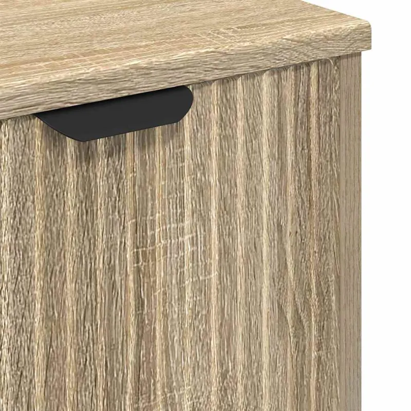 Vonios baldų rinkinys 3 pcs Sonoma ąžuolas Apdirbta mediena