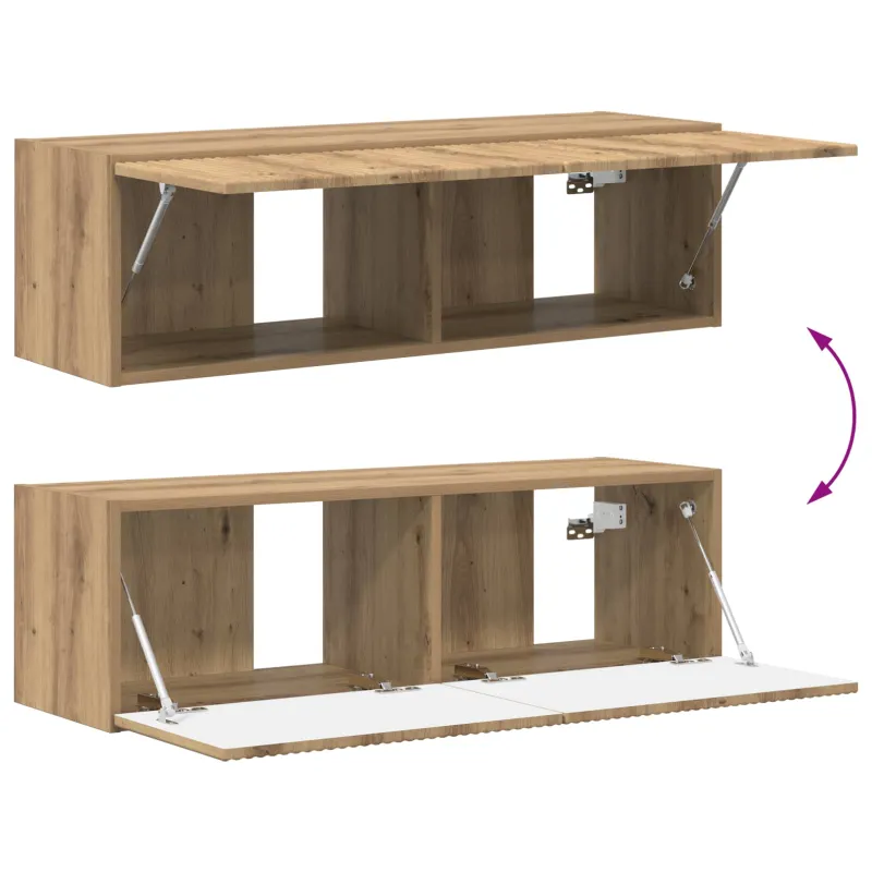 TV spintelių komplektas 4 pcs Amatininkų ąžuolas