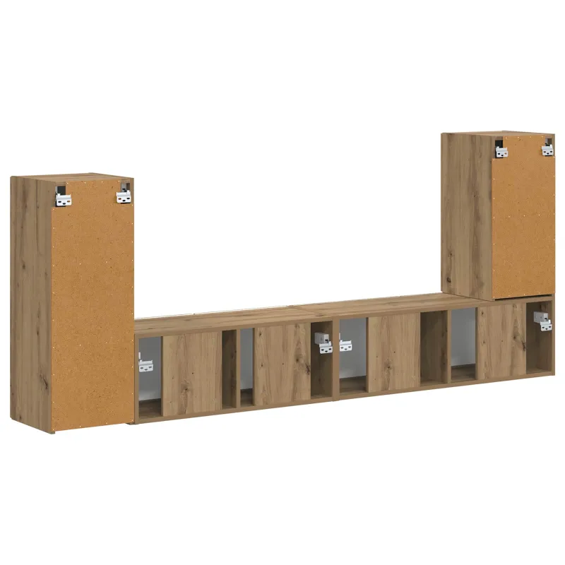 TV spintelių komplektas 4 pcs Amatininkų ąžuolas