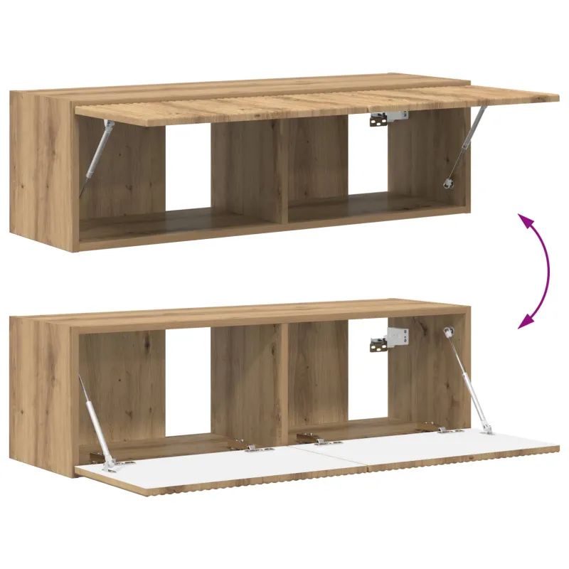 TV spintelių komplektas 4 pcs Amatininkų ąžuolas