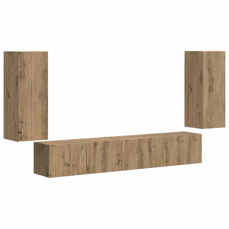 TV spintelių komplektas 4 pcs Amatininkų ąžuolas