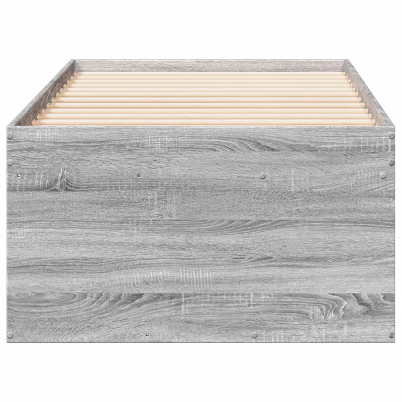Lovos rėmas su saugojimu su stalčių Pilka Sonoma 80 x 200 cm