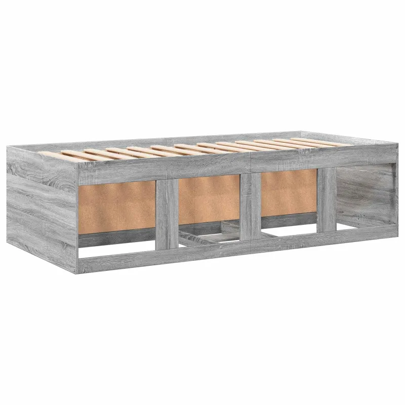 Lovos rėmas su saugojimu su stalčių Pilka Sonoma 80 x 200 cm