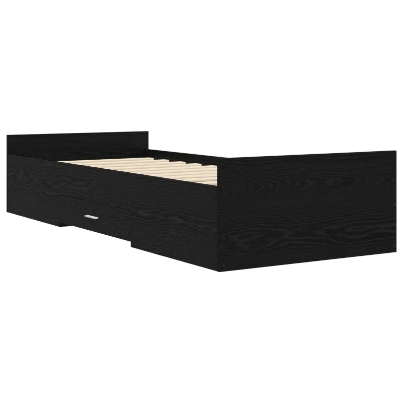 Lovos rėmas su saugojimu su stalčių Juodojo ąžuolo 80 x 200 cm