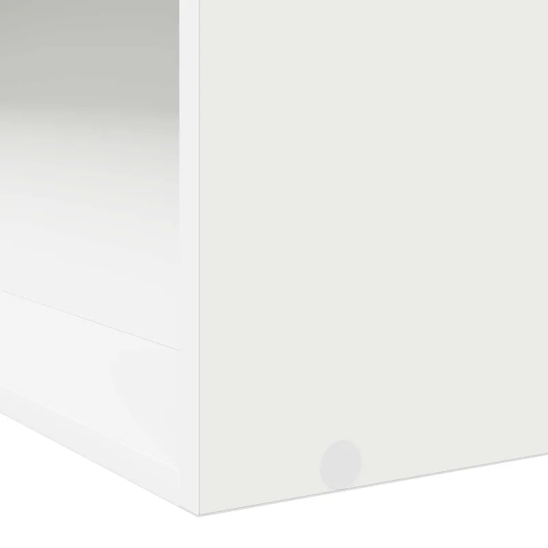 Lovos rėmas su saugojimu Balta 80 x 200 cm Apdirbta mediena