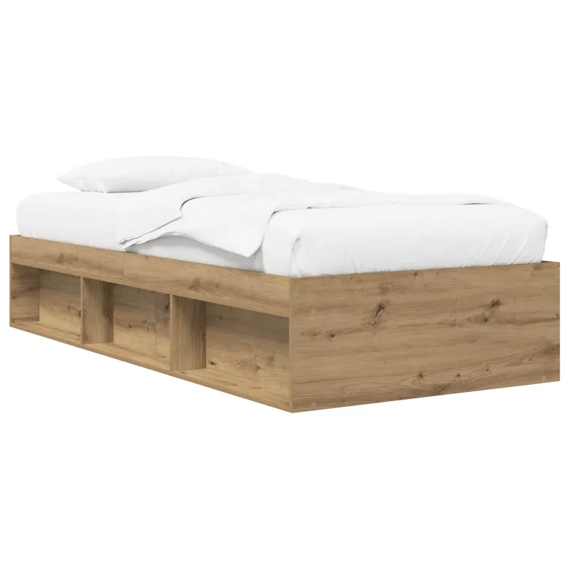 Lovos rėmas su saugojimu su lentyna Artisano ąžuolo 80 x 200 cm