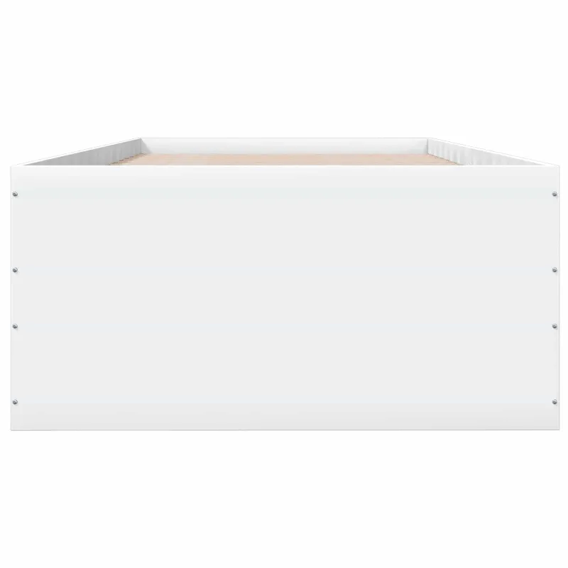 Grindų lovos rėmas Balta 80 x 200 cm Apdirbta mediena