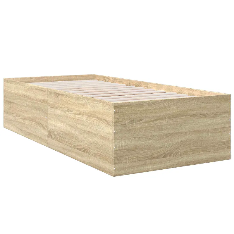 Grindų lovos rėmas Sonoma ąžuolas 80 x 200 cm Apdirbta mediena
