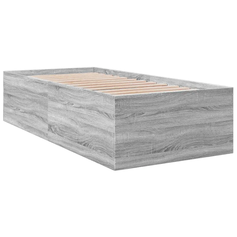 Grindų lovos rėmas Pilka Sonoma 80 x 200 cm Apdirbta mediena