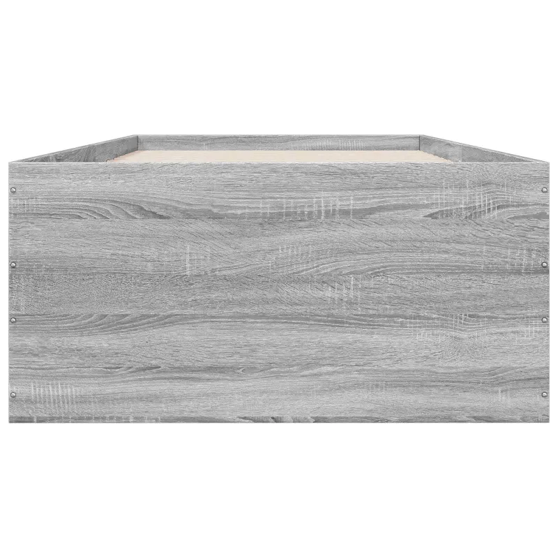 Grindų lovos rėmas Pilka Sonoma 80 x 200 cm Apdirbta mediena