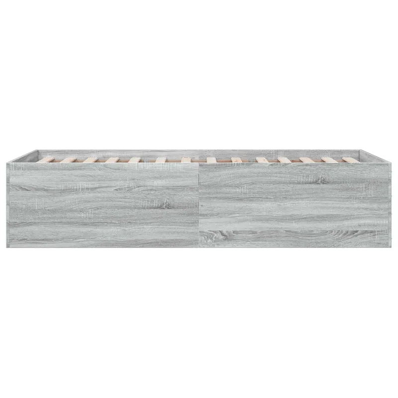 Grindų lovos rėmas Pilka Sonoma 80 x 200 cm Apdirbta mediena