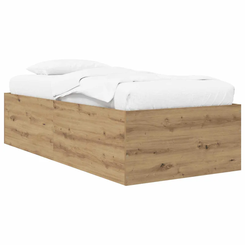 Grindų lovos rėmas Artisano ąžuolo 80 x 200 cm Apdirbta mediena